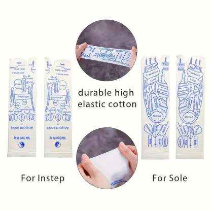 Reflexology Chart Socks with Trigger Point Massage Tool-PLAWLTD