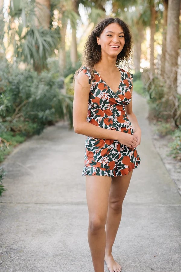 🎉🎉Summer Hot Sale 70% OFF😍Swim Romper Built-in Bra & Shorts
