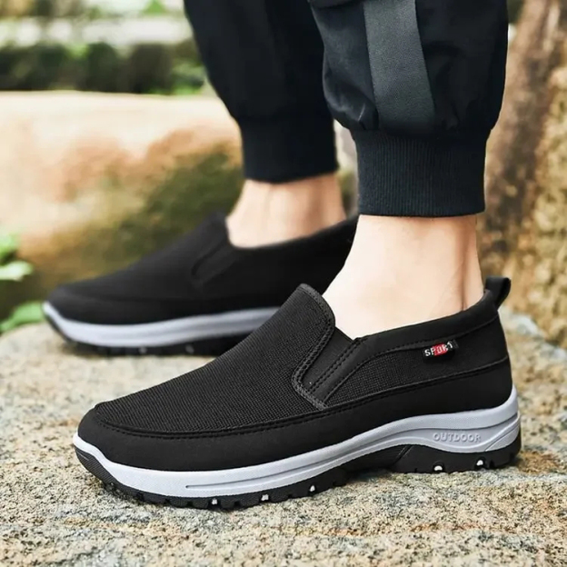 Men's Arch Support Breathable Orthopedic Loafers Lightweight Non-Slip Walking Shoes (Medical Certification)-PLAWLTD
