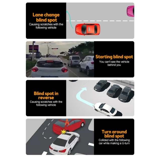 🚗Suction Cup Car Convex Blind Spot Mirror (1 Set / 2 Pcs)