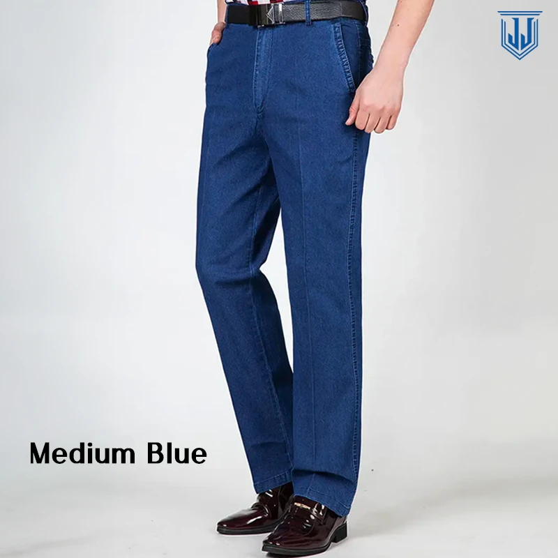 🔥Last Day 50% OFF🔥Men's High Waist Straight Fit Stretch Jeans.
