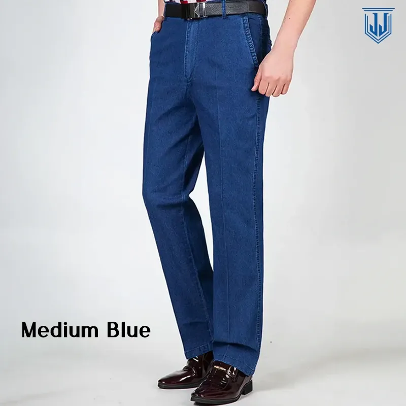 🔥Last Day 50% OFF🔥Men's High Waist Straight Fit Stretch Jeans.