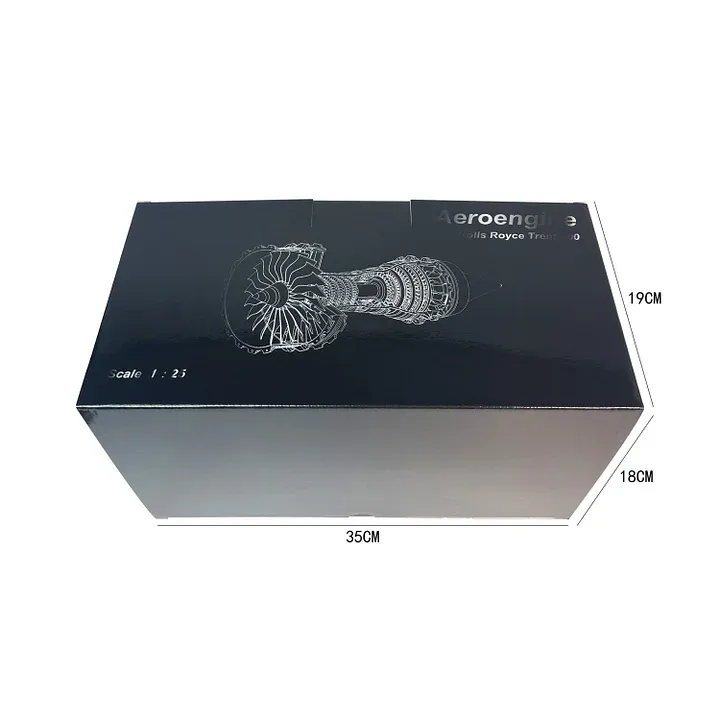 🎁1/25 Simulation Aircraft Turbojet Engine Rotatable Model-PLAWLTD
