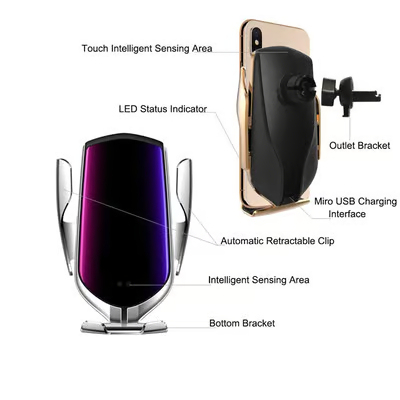 🎁2025 New Year Sale 49% OFF🔥15W Infrared Auto-sensing Wireless Fast Charging Car