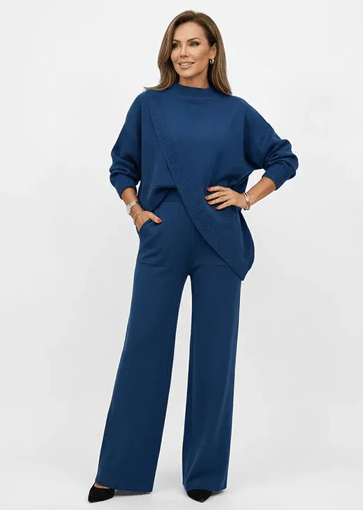 👚Women's Two-Piece Set - Loose Sweater and Pants Set