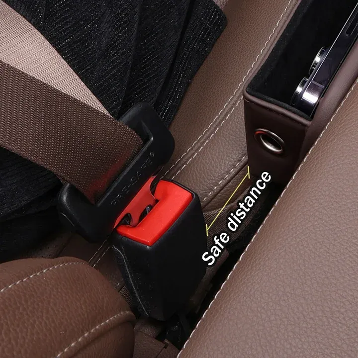 ✨Hot Selling Products of 2025🔥Exclusive Logo Leather Car Seat Storage Box With Water Cup Holder