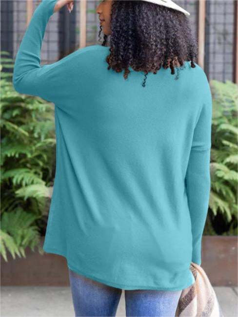 💥LONG SLEEVE THUMBHOLE SWEATER POCKET TUNIC💥
