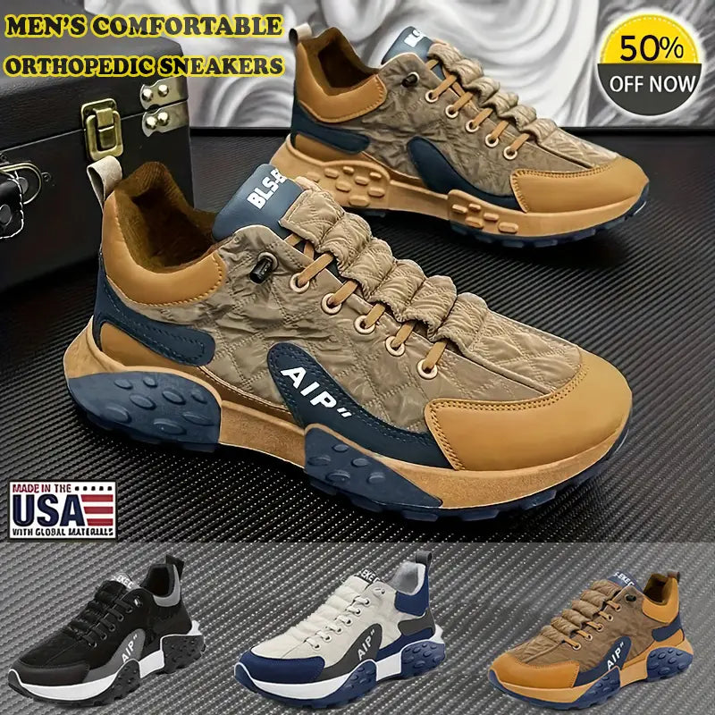 🔥Hot Sales 50% Off 🔥⭐ Men’s Leather Air Cushion Orthopedic comfort Sneaker 2024