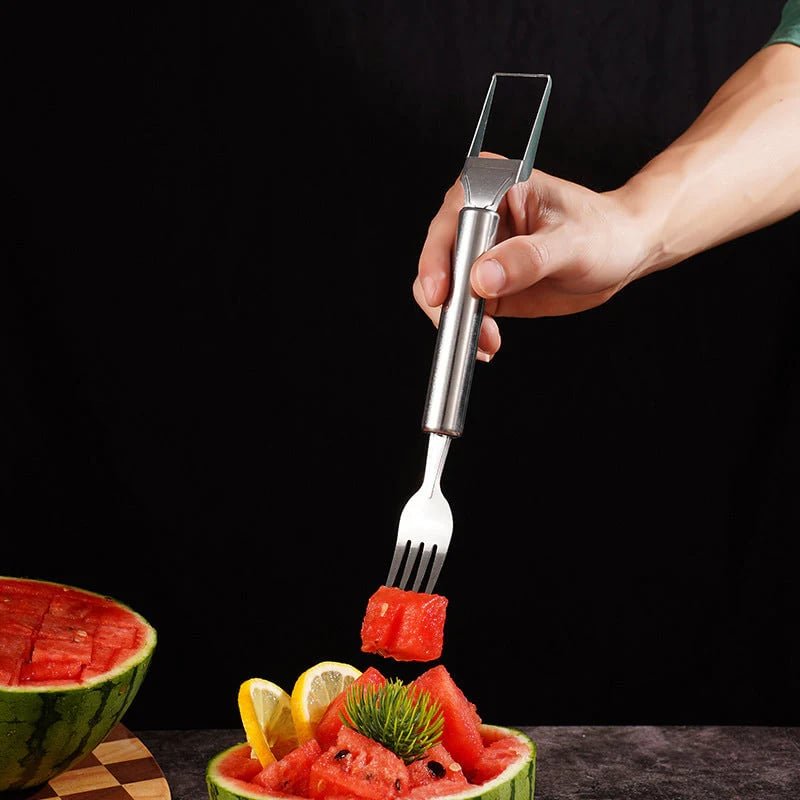 🍉 Effortless Fruit Prep-49% OFF-✨ 2-in-1 Fruit Cutter & Fork – For Quick and Easy Fruit Serving! 🍓-PLAWLTD