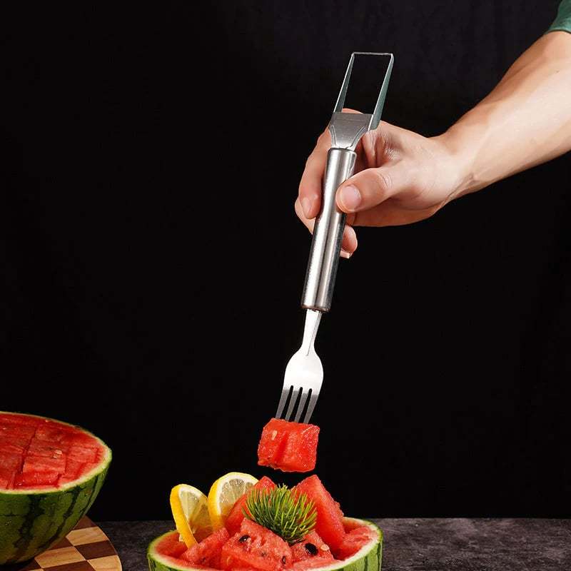 🍉 Effortless Fruit Prep-49% OFF-✨ 2-in-1 Fruit Cutter & Fork – For Quick and Easy Fruit Serving! 🍓-PLAWLTD