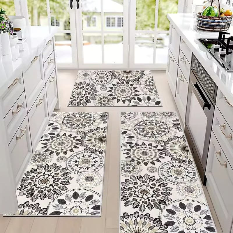 💖💖Boho Washable Kitchen Rugs Sets of 3 - Non Slip Kitchen Rugs-PLAWLTD