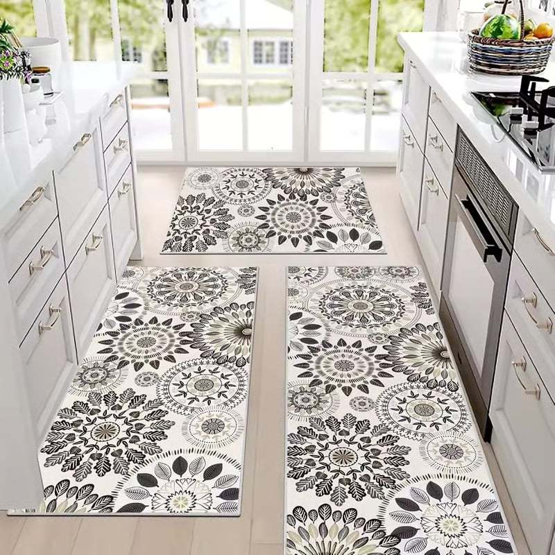 💖💖Boho Washable Kitchen Rugs Sets of 3 - Non Slip Kitchen Rugs-PLAWLTD