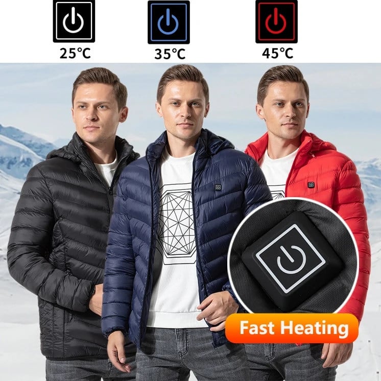 Self Heated Jacket Winter 💧 Waterproof and Stylish! 🌟Modes, Ultimate Versatility! 🕶️ A blend of style and coziness.s 🔋Long Battery, Lasting Warmth!-PLAWLTD