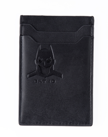 Minimalist Yet Bold – Bat ID RFID-Blocking Leather Wallet for Men