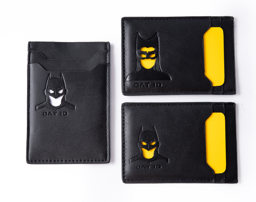 Minimalist Yet Bold – Bat ID RFID-Blocking Leather Wallet for Men