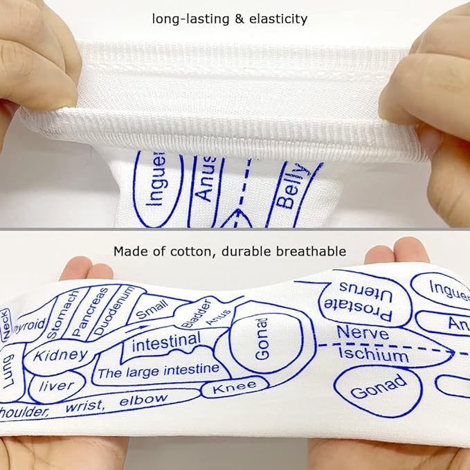 Reflexology Chart Socks with Trigger Point Massage Tool-PLAWLTD