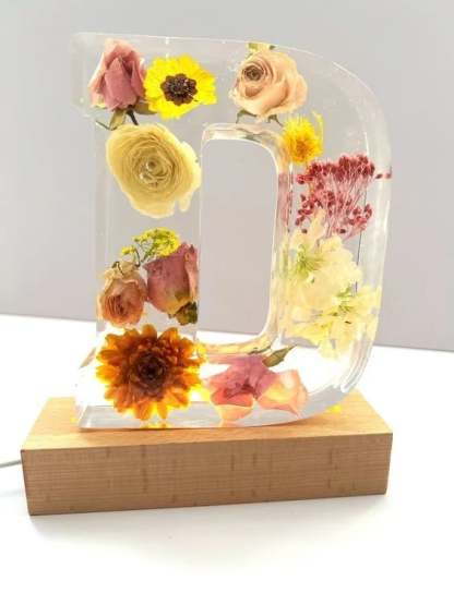 🎁Special commemoration -💟Limited Handmade 100pcs🌸Flowers Resin Night Light-PLAWLTD