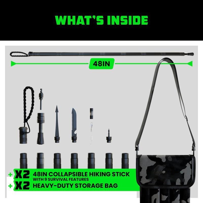 🔥Last day Sale-50% OFF-MK II Survival System Hiking Stick