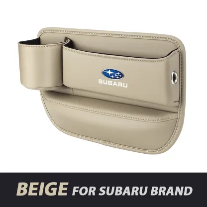 ✨Hot Selling Products of 2025🔥Exclusive Logo Leather Car Seat Storage Box With Water Cup Holder