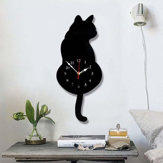 🎉CHRISTMAS PROMOTION 🎉49% OFF🔥Nordic Cat Wagging Tail Wall Clock-PLAWLTD