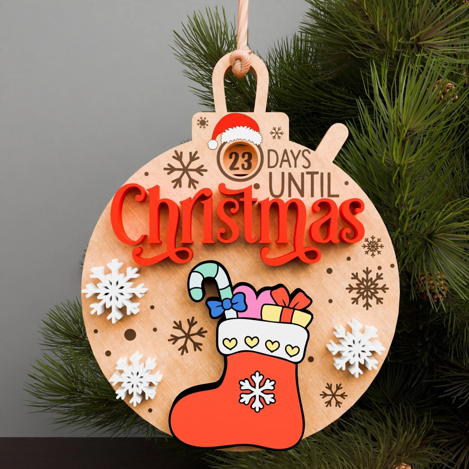 🎅Rotating Christmas Countdown Ornaments🎁