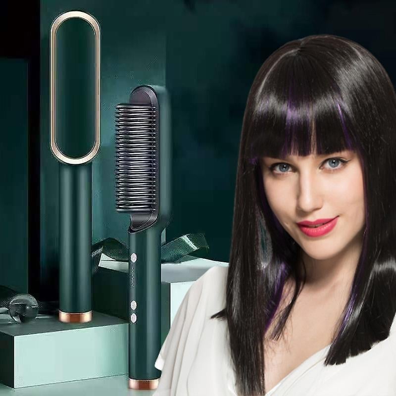 🎁Negative Ion Hair Straightener Brush-PLAWLTD
