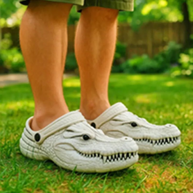 Funny Croc Playful Slippers-PLAWLTD