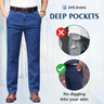 LAST DAY SALE 70% OFF - Men's High Waist Straight Fit Stretch Jeans-PLAWLTD