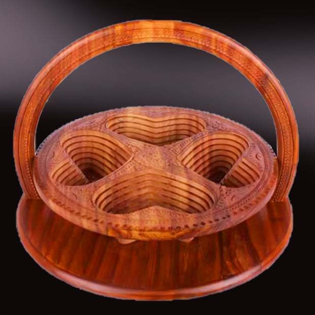 Early New Year sales🎁-Handmade wood carving fruit plate