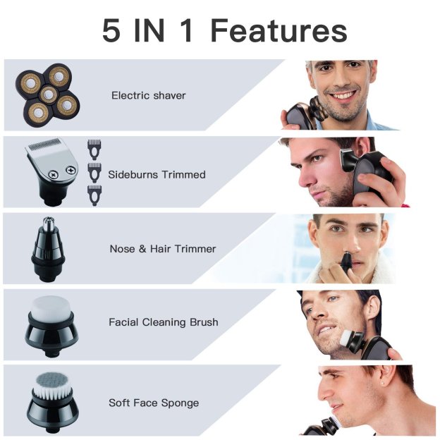 🔥Last Day 49% OFF - 🔥5 In 1 Effortless Head Shaving: Must-Have Shaver For Bald Guys💥 