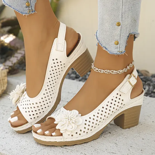 🔥Best Seller-Last Day Sale 60% OFF🔥 Buckled Square Heel Sandals for 