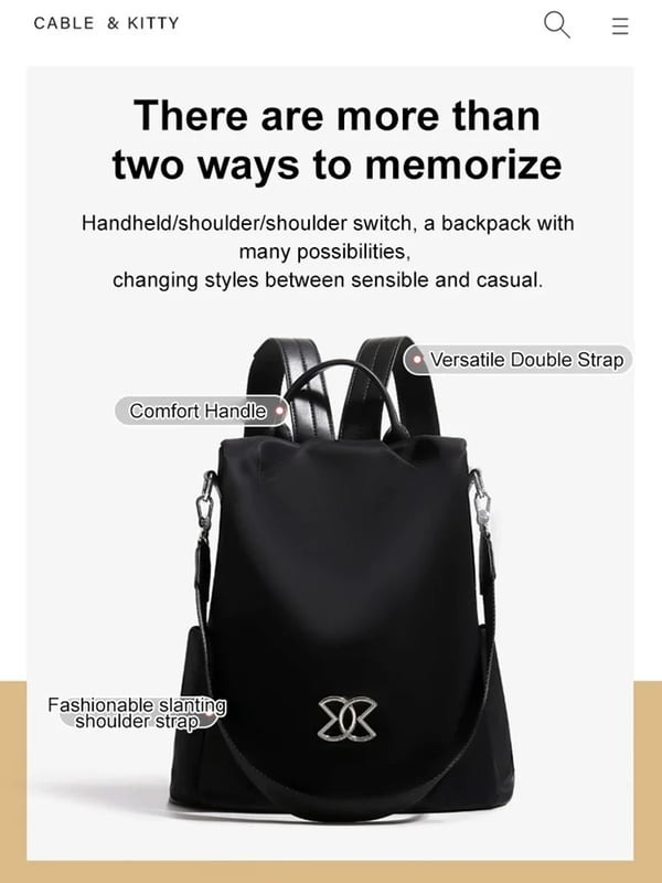 🔥Essential bags for women🔥Anti-Theft Large Capacity Backpack