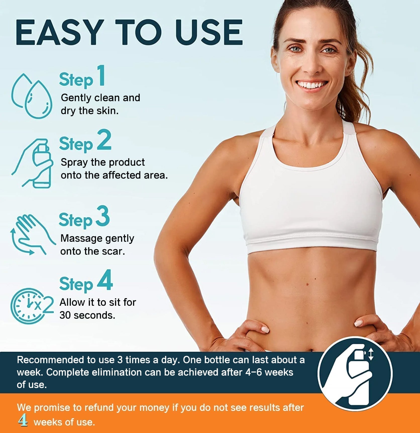 ❤️Advanced Scar Spray For All Types of Scars - For example Acne Scars, Surgical Scars and Stretch Marks ⚡️⚡️⚡️-PLAWLTD