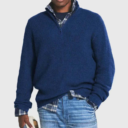 HALF ZIP SWEATER