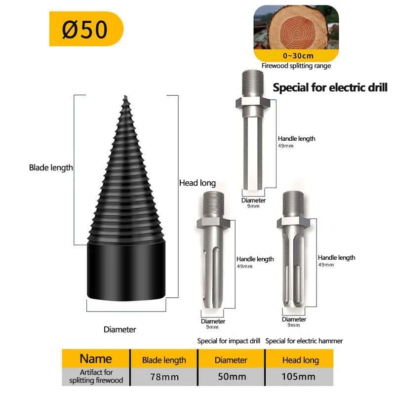 Firewood Drill Bit Set - 🎉Free 3 Types Of Link Rods