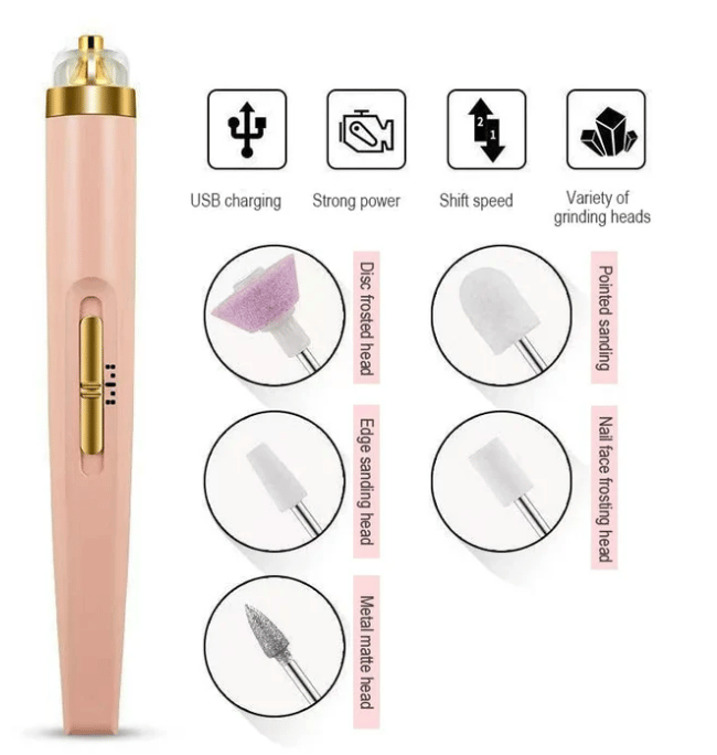 GLAMICS ELECTRIC PROFESSIONAL MANICURE NAIL MACHINE SET💅