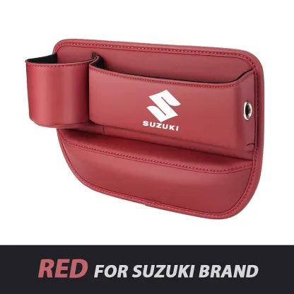 ✨Hot Selling Products of 2025🔥Exclusive Logo Leather Car Seat Storage Box With Water Cup Holder