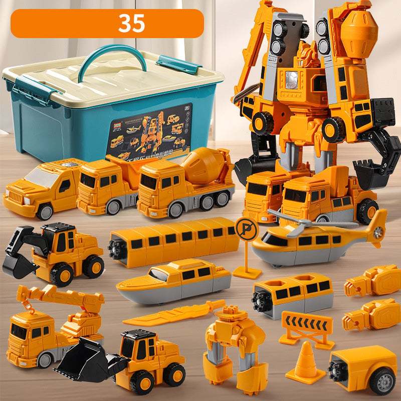🎁Children's Day 40% OFF🔥Magnetic Transform Engineering Car Assembled Toys-PLAWLTD