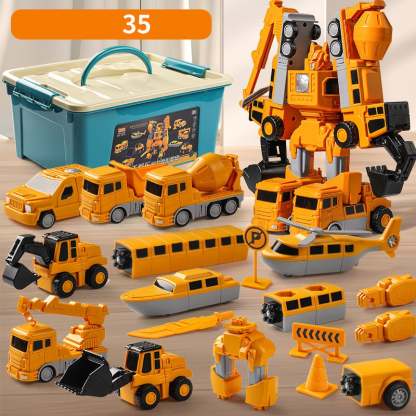 🎁Children's Day 40% OFF🔥Magnetic Transform Engineering Car Assembled Toys-PLAWLTD