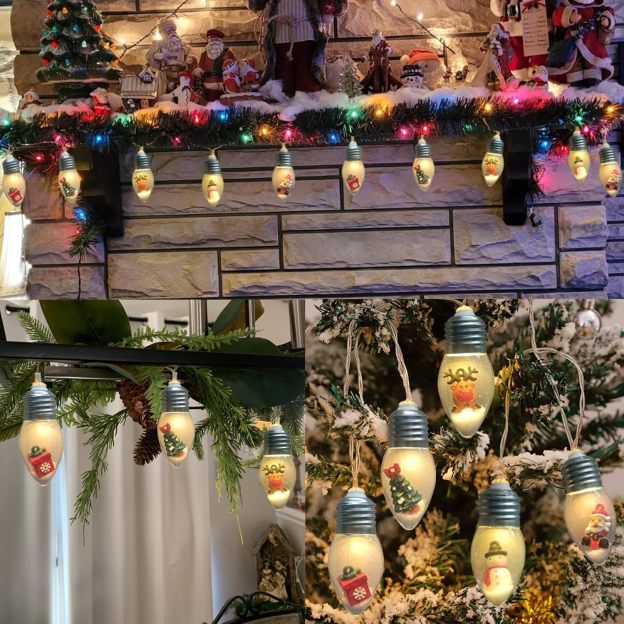 🎄2024 Christmas Vintage Decor String Light - Led Bulbs String Lights🎅