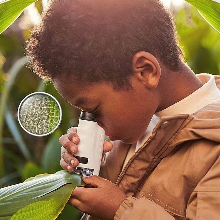 ✨This Week's Special Price 💥 Kid's Portable Pocket Microscope With Adjustable Zoom 60-120x