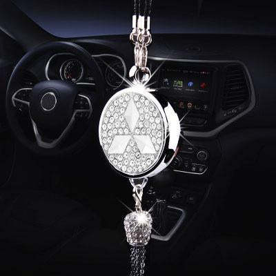 📣High-End Car Rearview Mirror Diamond-Encrusted Perfume Pendant