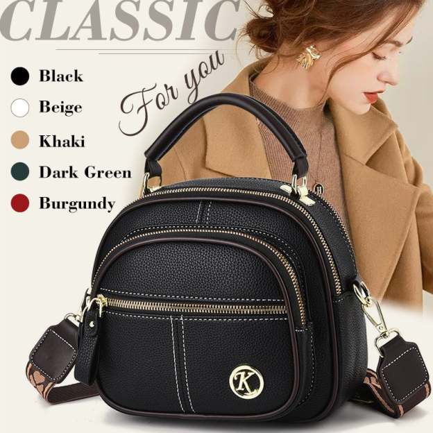 🎁Hot Sale 49% OFF⏳Classic Multifunctional Compartments Adjustable Wide Shoulder Strap PU Leather Crossbody Bag-PLAWLTD