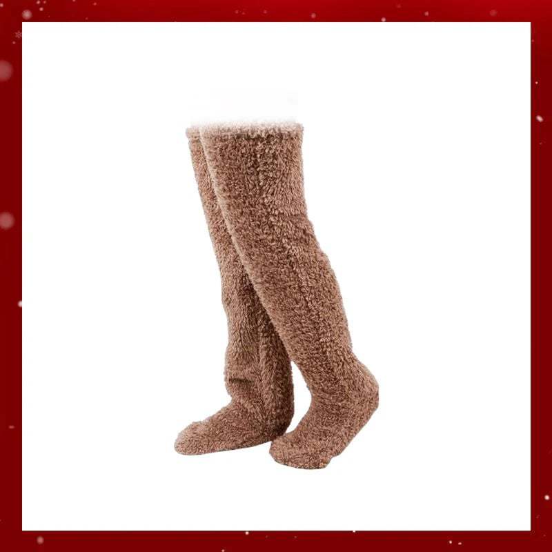 🏆Best Seller ⏰ 💕Comfort Plush Fleece Knee Socks For Christmas❄️🎅