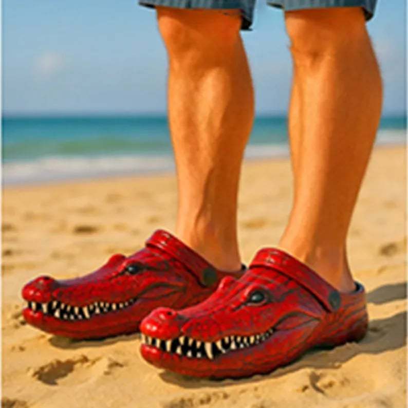 Funny Croc Playful Slippers-PLAWLTD