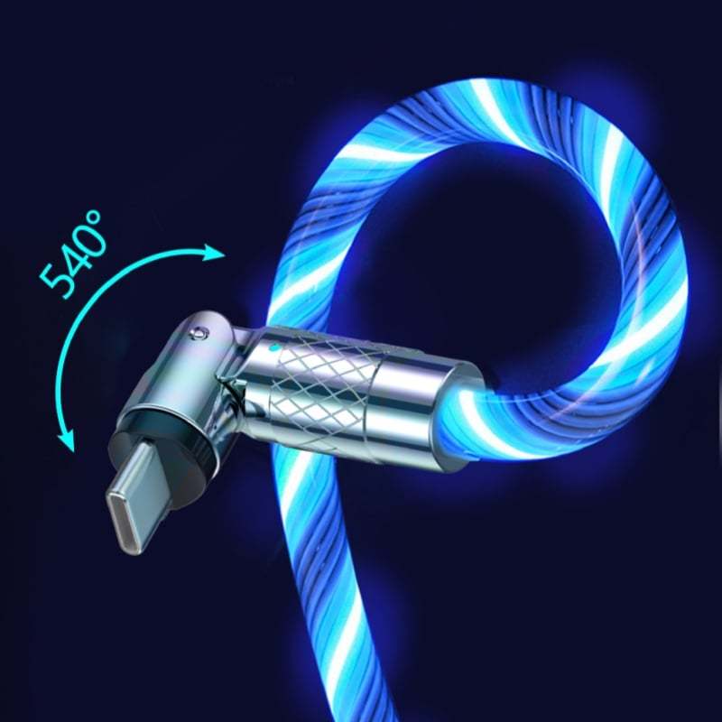 ⚡540° Rotating Streamer Data Cable