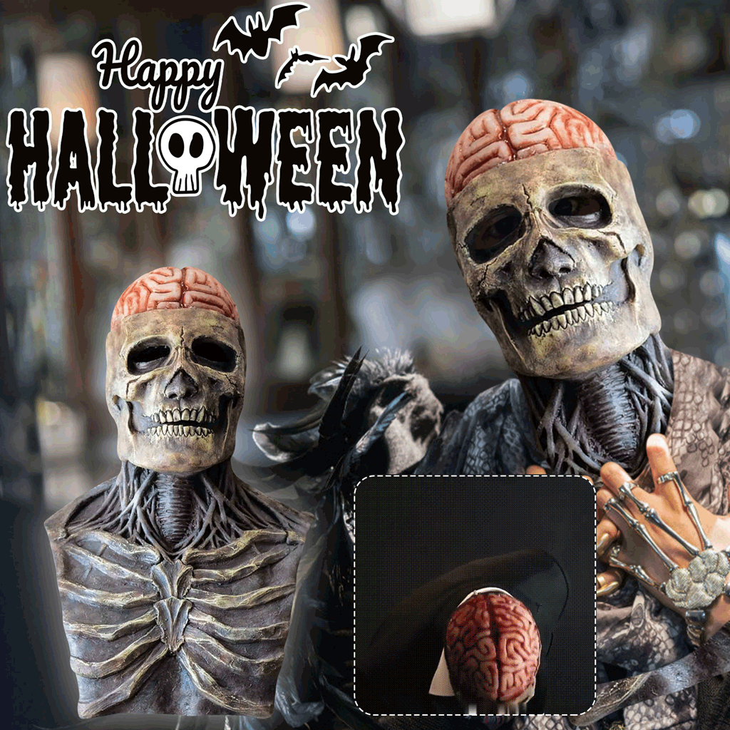 ☠️Full Head Skeleton Halloween Mask ☠️Buy 2 Free Shipping-PLAWLTD
