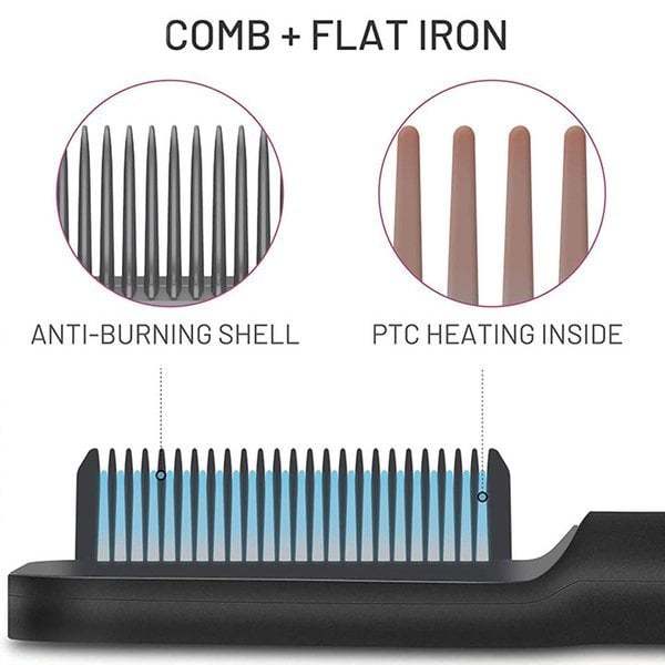 👩‍🦰Negative Ion Hair Straightener Styling Comb