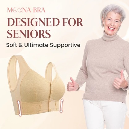 Moona Bra - 2025 Front Closure Breathable Bra for Seniors