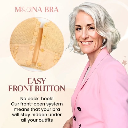 Moona Bra - 2025 Front Closure Breathable Bra for Seniors